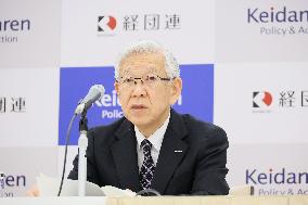 Keidanren Press Conference on Integrated Reform of Taxation, Public Finance, and Social Security